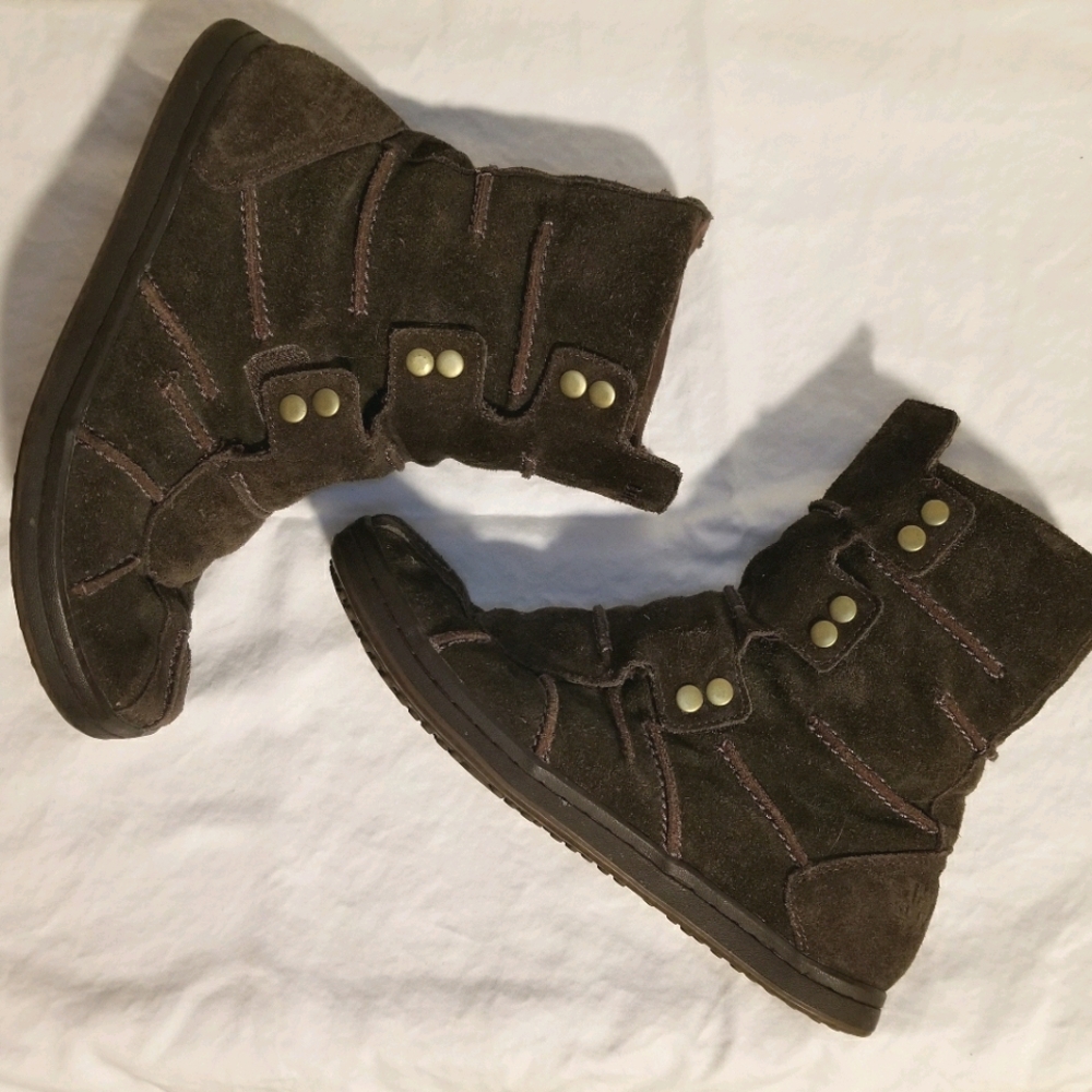 Diesel Carmen suede booties flats cute